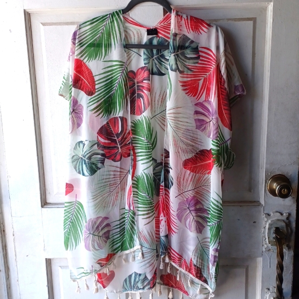 LVS Collection Multi Color Tropical Design size One Size